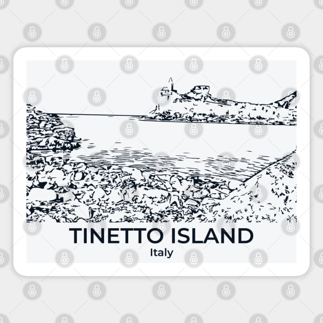 Tinetto Island - Italy Magnet by Lakeric
